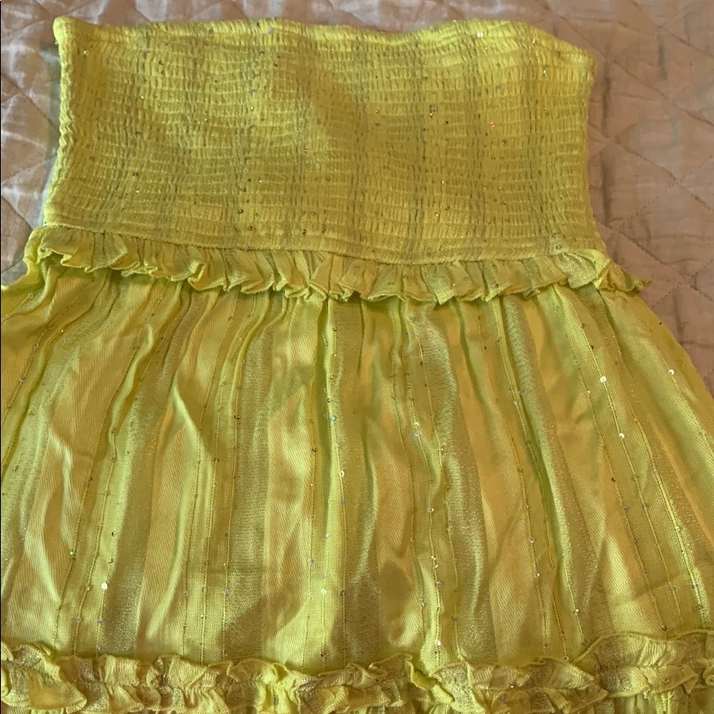PQ Swim Yellow Lime Coverup Clea Dress